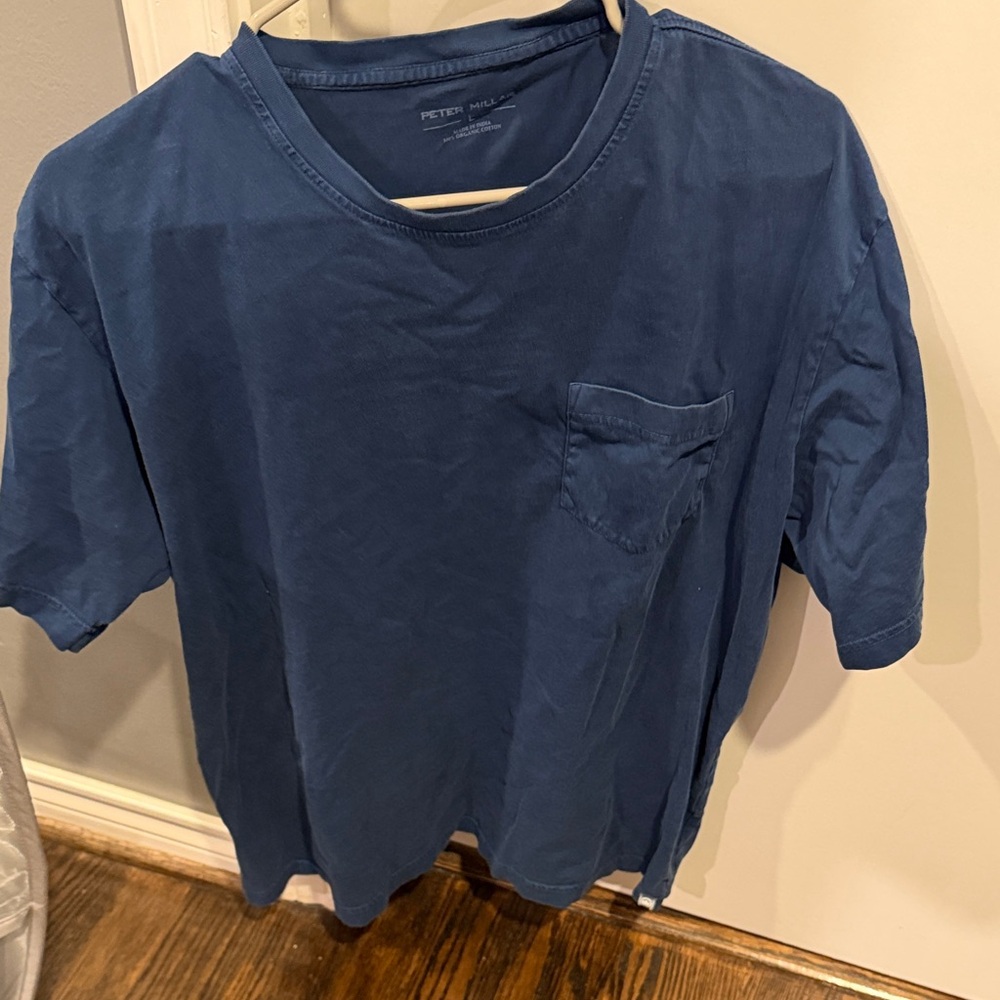 Peter Millar Blue Men's Lava Wash Tee